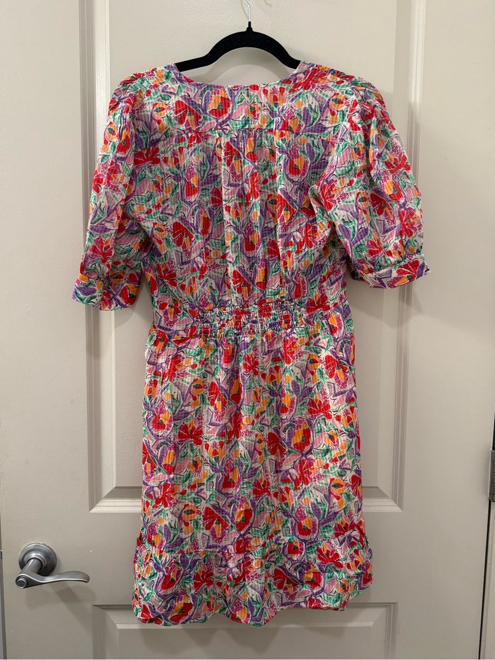 ba&sh Aniela Ruffled Floral Button Front Mini Sundress Size S - Picture 3 of 5
